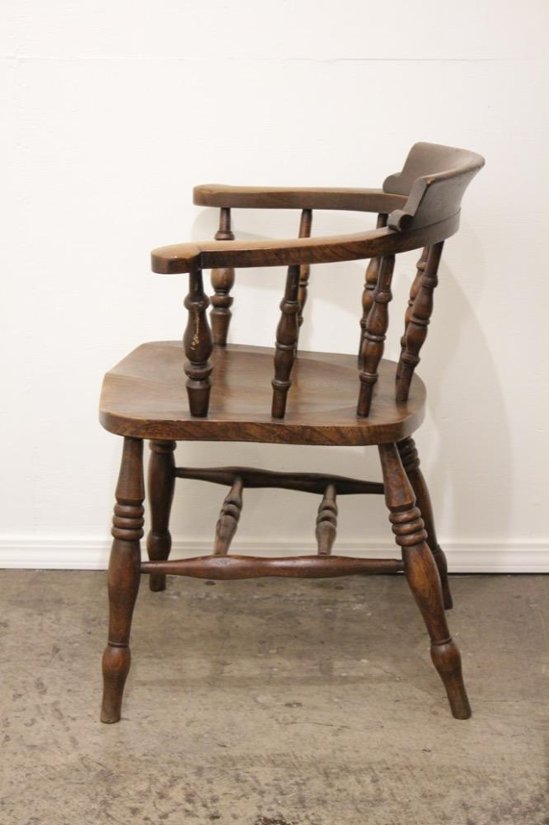 アンティーク エルム スモーカーズチェア画像