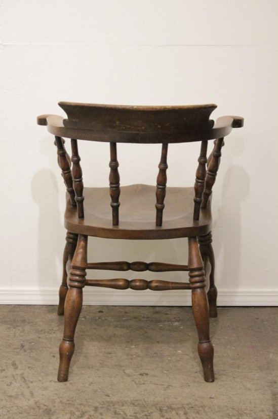 アンティーク エルム スモーカーズチェア画像