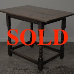アンティーク ジョージアン オーク サイドテーブルの画像