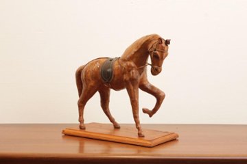 ヴィンテージ レザーホース画像