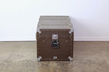 ヴィンテージ ウッドプリント トランク画像