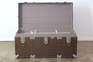 ヴィンテージ ウッドプリント トランク画像
