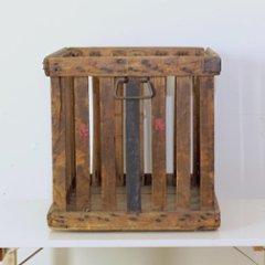 フランス ヴィンテージ ウッドコンテナ画像
