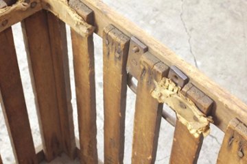 フランス ヴィンテージ ウッドコンテナ画像