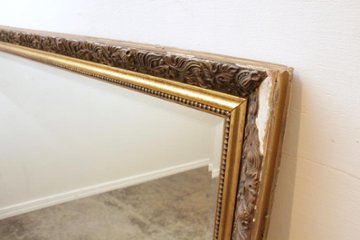 イギリス ヴィンテージ ギルトウッドミラー画像