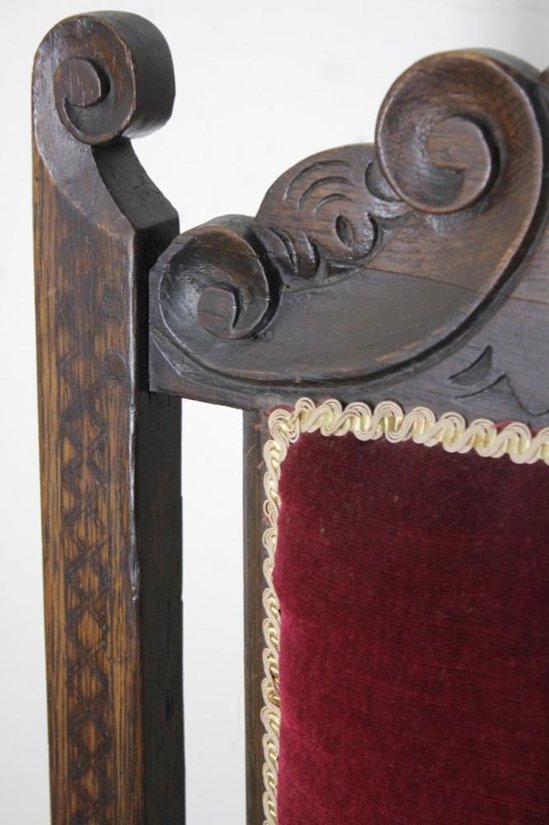 イギリス アンティーク ホールチェア画像