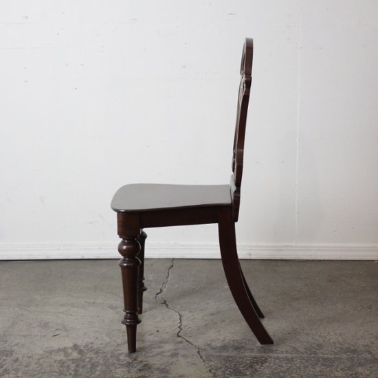 アンティーク マホガニー ホールチェア画像