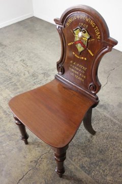 アンティーク マホガニー ホールチェア画像