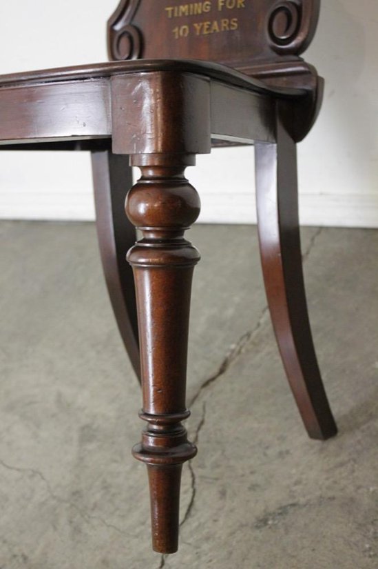 アンティーク マホガニー ホールチェア画像