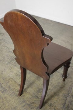 アンティーク マホガニー ホールチェア画像