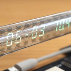 透明で美しいIV-27M蛍光表示管カレンダー時計キットの画像