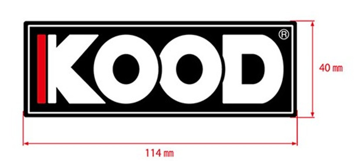 【KO-STICKER-M】　KOOD　オリジナルステッカー(大)　※オンラインショップ限定画像