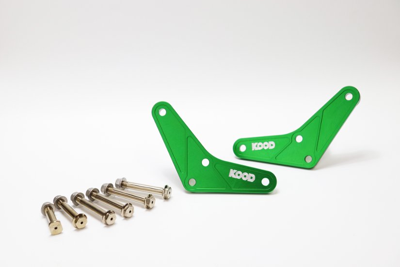 【Ｋ－ＬＰ－０３２－ＧＲ】ＫＯＯＤ　ＫＡＷＡＳＡＫＩ　リアサス　リンクプレート＆ボルト・ナットセット画像