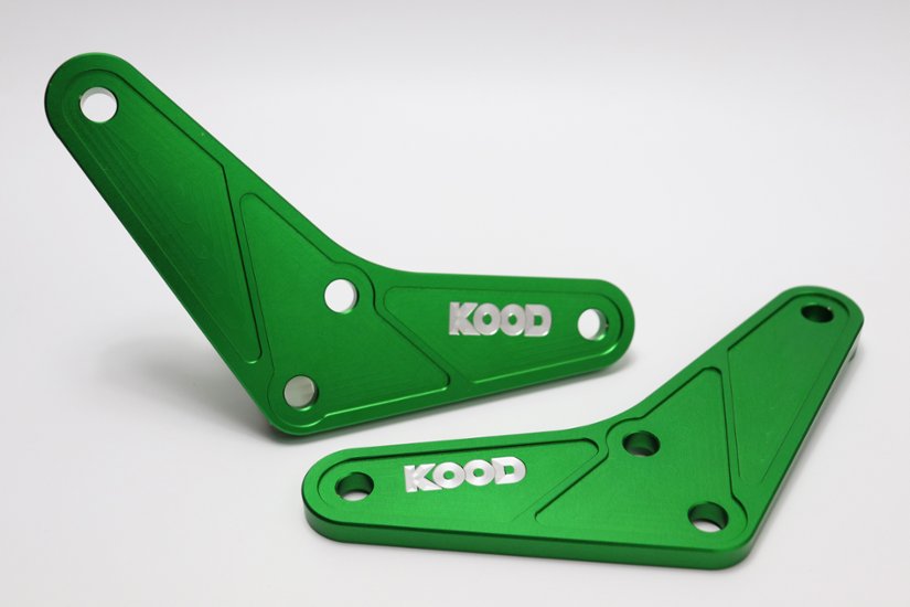 【Ｋ－ＬＰ－０３２－ＧＲ】ＫＯＯＤ　ＫＡＷＡＳＡＫＩ　リアサス　リンクプレート＆ボルト・ナットセット画像