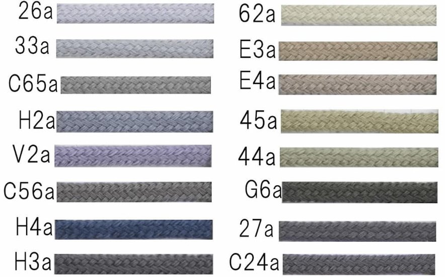 スニーカー用アクリル靴ひも・平（No.807-B・追目・8mm幅・全123色）グレー系画像