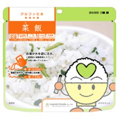 希望食品 アルファ化米 菜飯(なめし) 5年 100gの画像