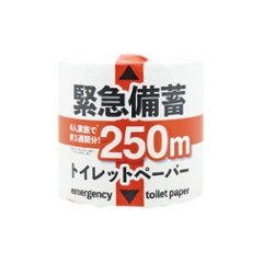 緊急備蓄トイレットペーパー 250m シングル 24個入の画像