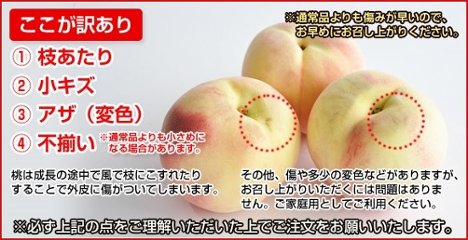 あら川の桃　早生品種（６月半ば～７月上旬頃）（訳あり）2kg箱　送料込み！画像