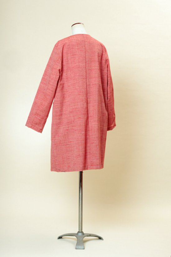 服の型紙_衿なしコート（裏付き）画像