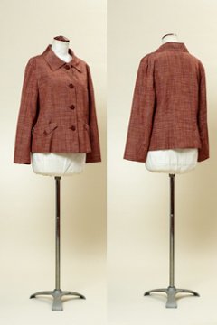 服の型紙_衿つきジャケット KD-098A_B(裏付き、ポケット無し)画像