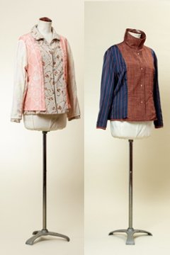 服の型紙_衿つきジャケット KD-098A_B(裏付き、ポケット無し)画像