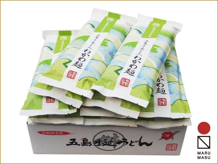 五島手延うどん・わかめうどん　240g×10袋｜決算セールお買い得品・五島の磯の香りを産地直送画像