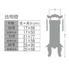 ７０号法明燈　本金萩高盛蒔絵　二重無地 台付きセット画像