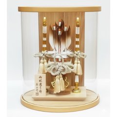 平安豊久作 9号 禄 円筒型アクリルケース破魔弓飾りの画像