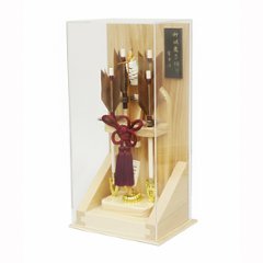 スリム型のおしゃれな7号 律 竹 アクリル破魔弓飾りの画像