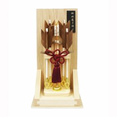 スリム型のおしゃれな7号 律 竹 アクリル破魔弓飾り画像