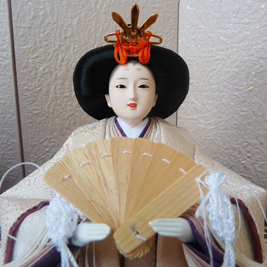 平安道翠作 大芥子 親王 越前和紙灰梅屏風平飾り画像