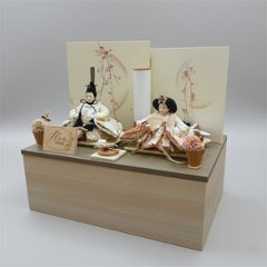 超コンパクトサイズのインテリア雛人形収納飾り画像