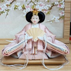 道翠工房  正絹衣裳着 白木造り親王飾り画像