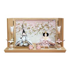 道翠工房  正絹衣裳着 白木造り親王飾り画像