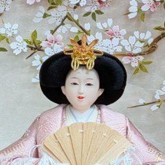 道翠工房  正絹衣裳着 白木造り親王飾り画像