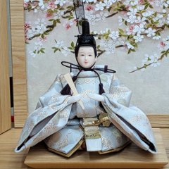 道翠工房  正絹衣裳着 白木造り親王飾り画像