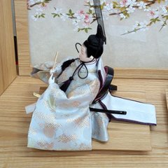 道翠工房  正絹衣裳着 白木造り親王飾り画像
