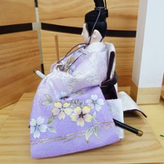 嘉祥作 小三五金彩衣裳着親王 白木造り平飾り 画像