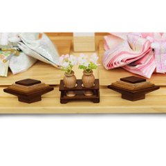 嘉祥作 小三五金彩衣裳着親王 白木造り平飾り 画像