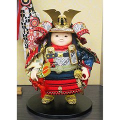 幸一光 大将飾り　新（あらた）鎧着武者　唐紙衝立セット画像