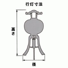 絹張　欅　二重無地　家紋入り　6畳用提灯セット画像