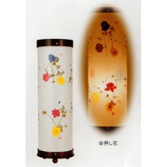 本押し花の回転灯　華あかりの画像