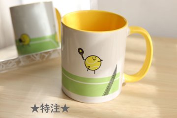 ☆特注☆かわいいテニス🎾イラスト入りマグカップの画像