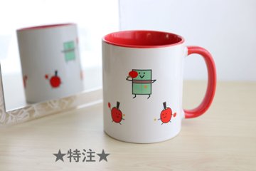 ☆特注☆かわいい卓球🏓イラスト入りマグカップの画像