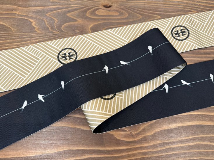 つばめ家紋＜角帯＞　長さ約410cm画像