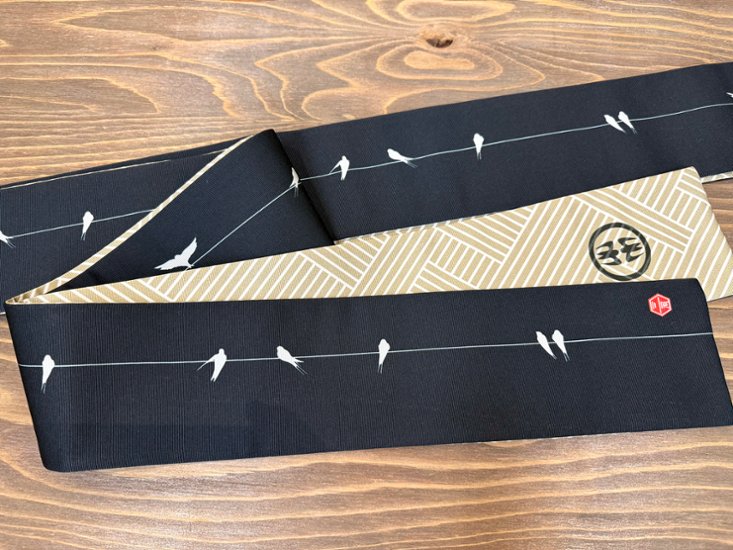 つばめ家紋＜角帯＞　長さ約410cm画像