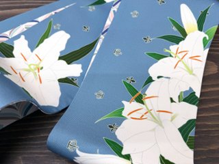 カサブランカ・スモーク３＜半幅帯＞　長尺約430cm画像