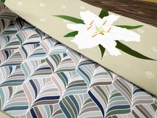 カサブランカ・スモーク２＜半幅帯＞　長尺約430cm画像