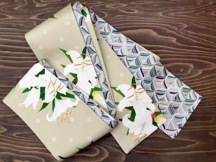 カサブランカ・スモーク２＜半幅帯＞　長尺約430cm画像