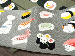 寿司ねこ２＜半幅帯＞　長尺約430cm画像